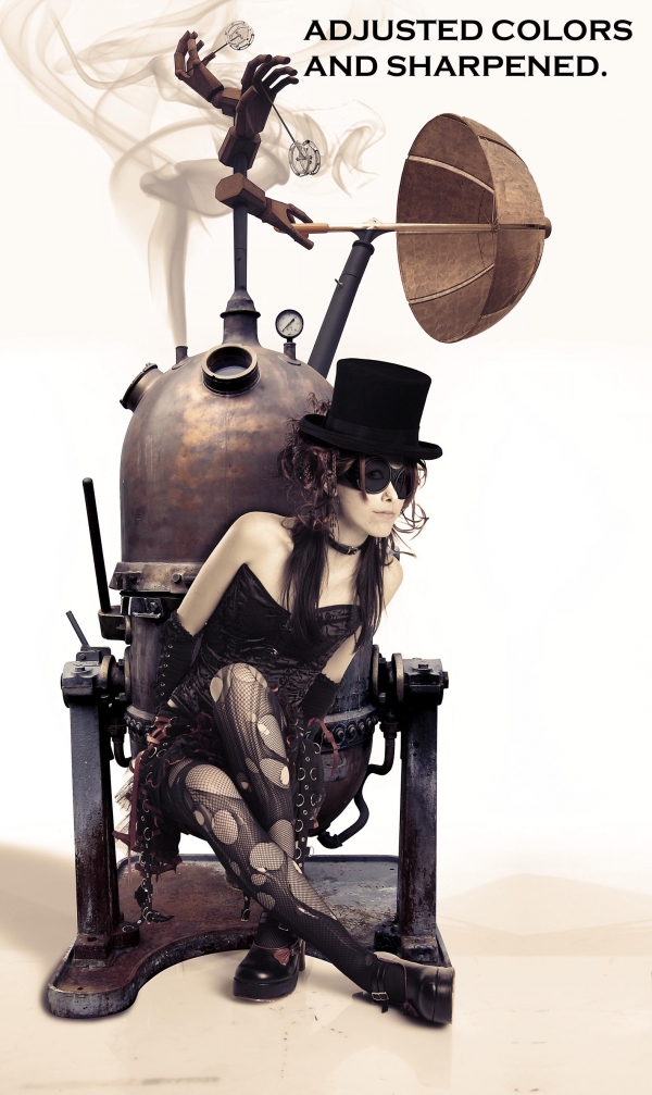 Creation of Steampunk Girl: Step 15
